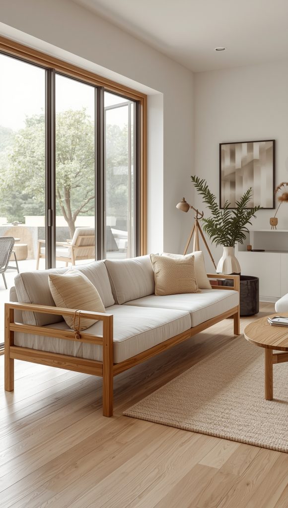  Low-Profile Wooden Sofas