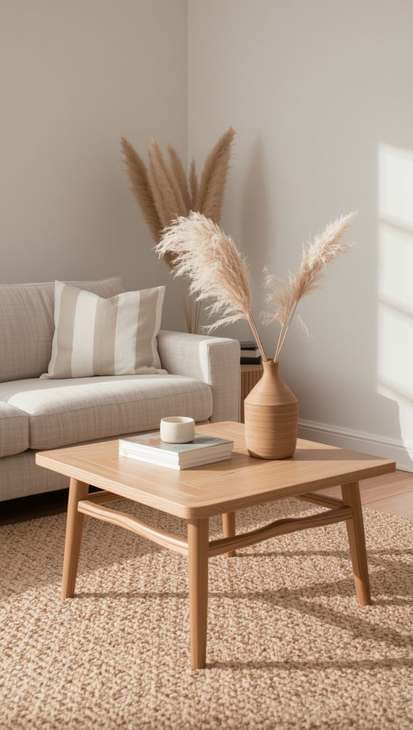 The Classic Neutral Wood Japandi Table