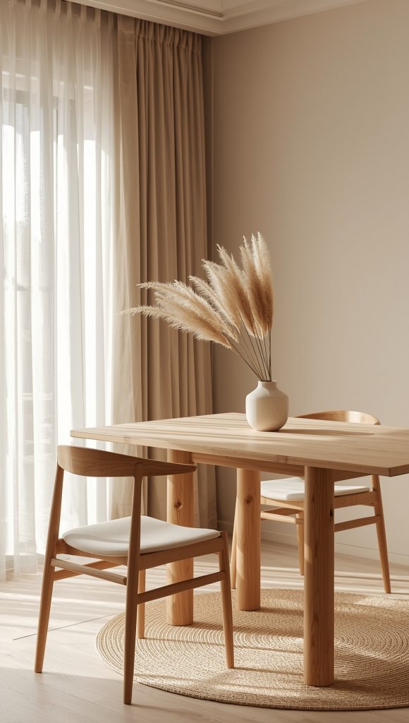 The Classic Wooden Japandi Dining Chair