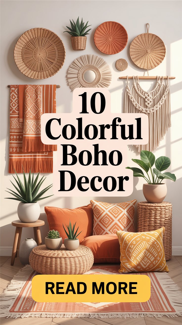 Colorful Boho Decor Ideas