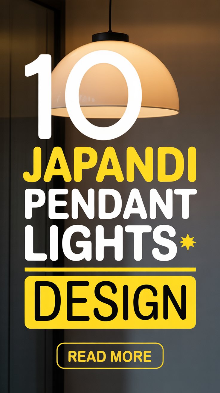 Japandi Pendant Lights Design