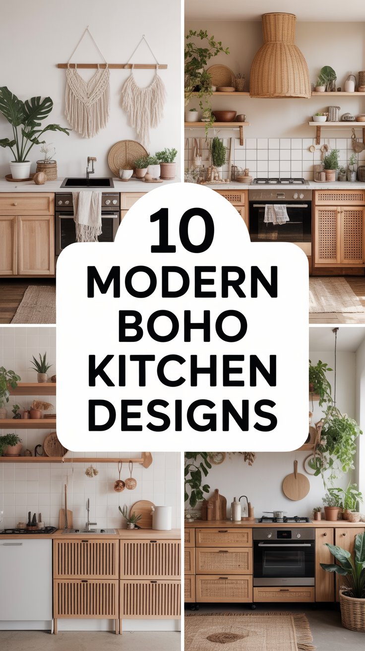 Modern Boho Kitchen Designs