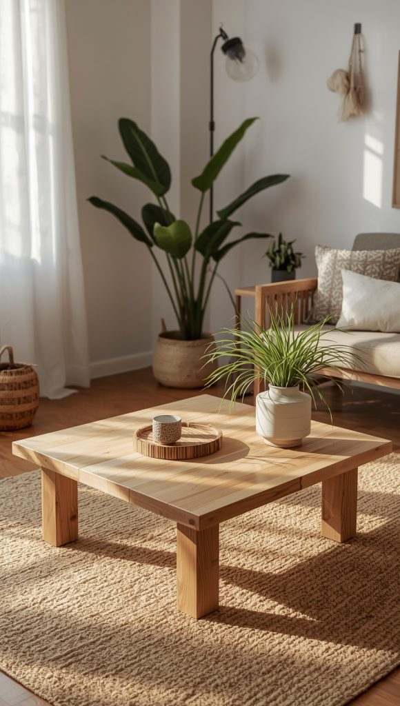 Sustainable Japandi Coffee Table