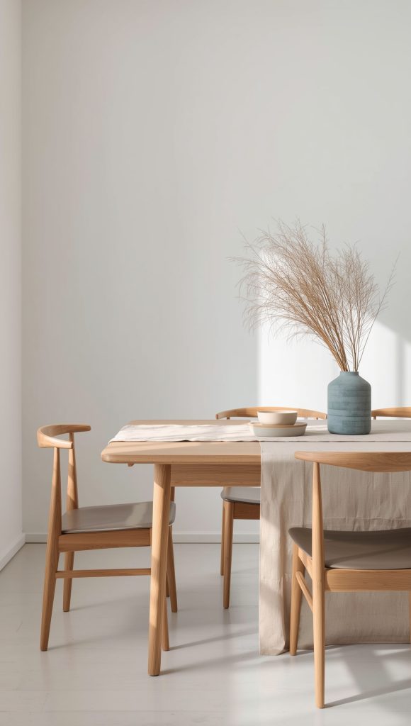 Minimalist Japandi Dining Chairs with Clean Lines