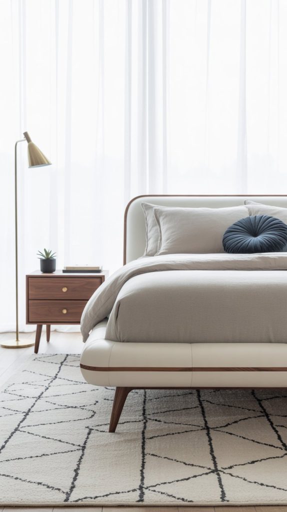 Crisp White & Walnut Combo Set