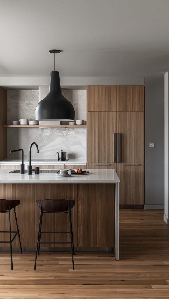 Minimalist Black Metal Pendant