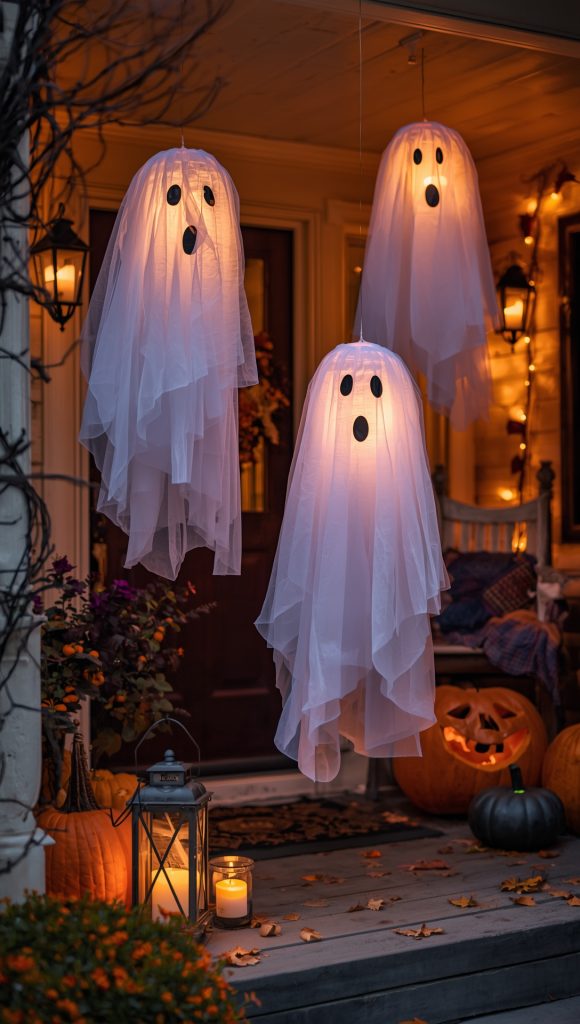 DIY Hanging Ghosts