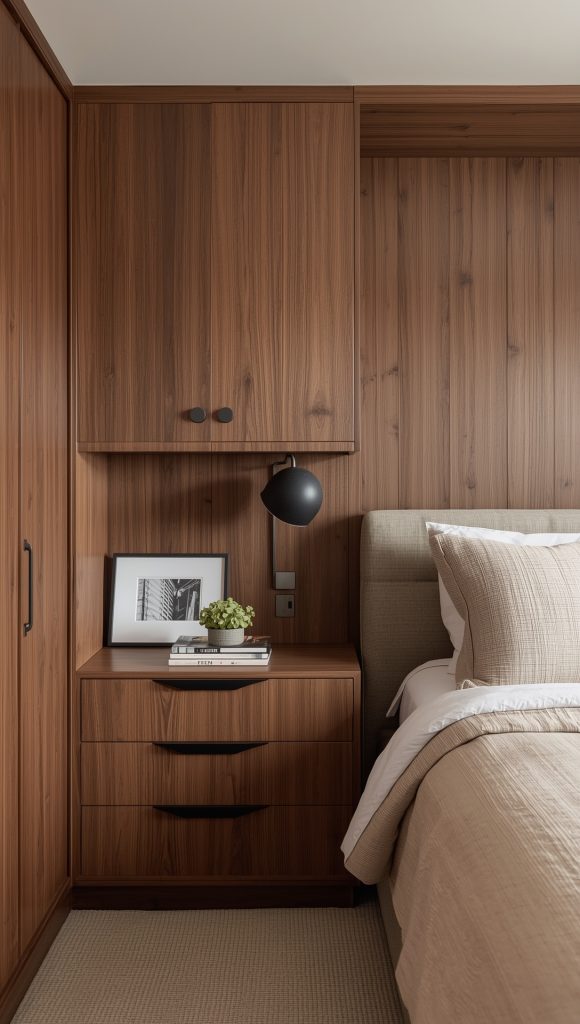 Minimalist Modernist Walnut Set with Storage