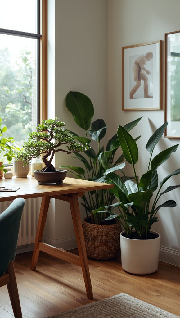 Introduce Greenery (But Keep It Low-Maintenance)