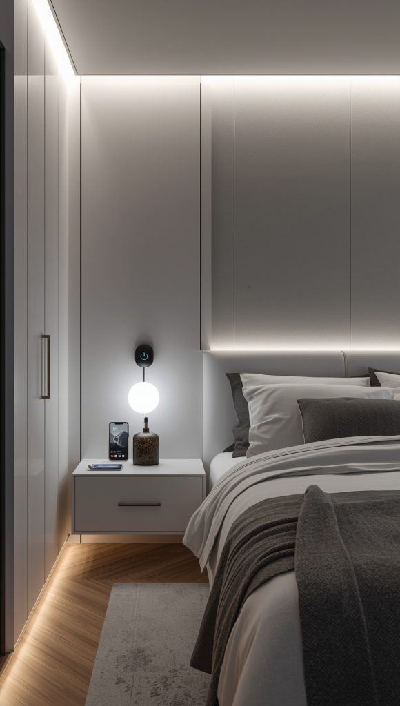 Modern Urban Bedroom Ideas with Smart Tech