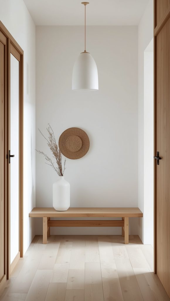 Japandi Pendant with Ceramic Shade