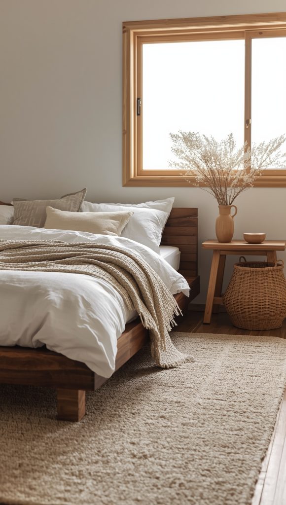 Japandi-Inspired Bedroom Frames