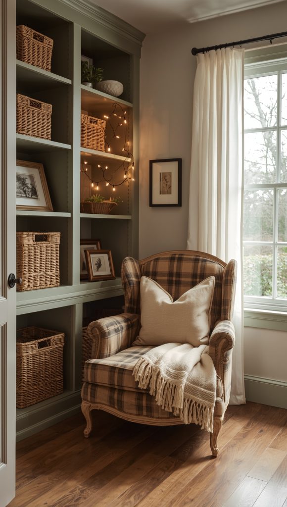 Cozy Reading Nooks in Sage