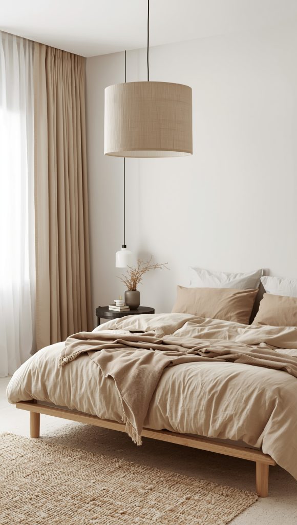  Linen Drum Pendant Light