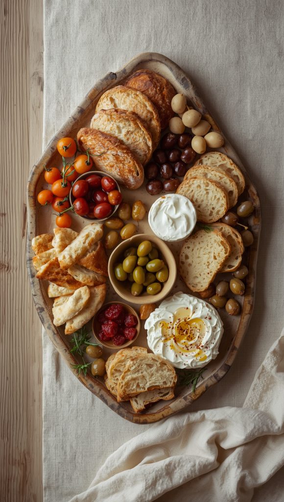 Large Serving Platters with Subtle Imperfections