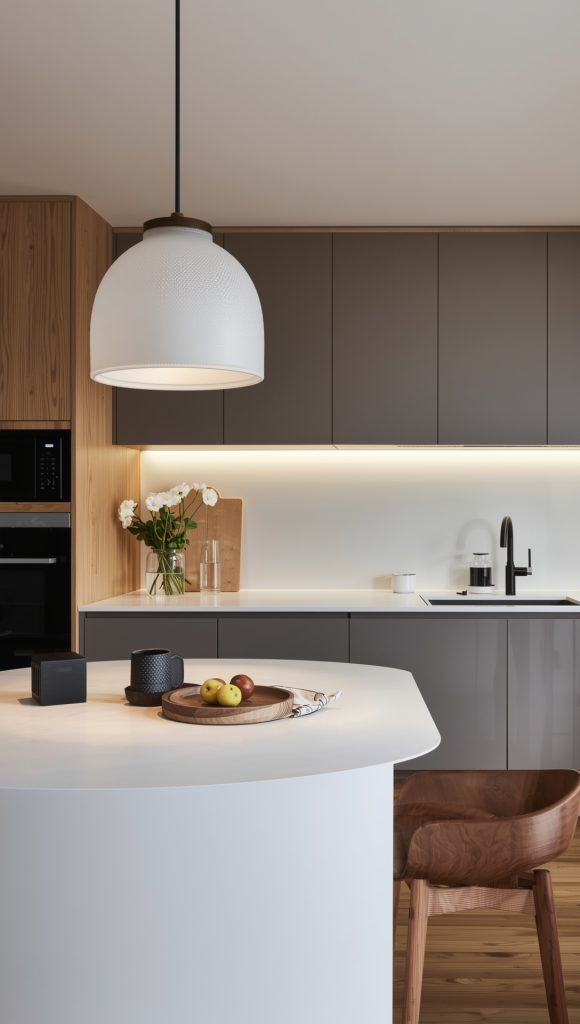 Modern Japandi Glass Pendant