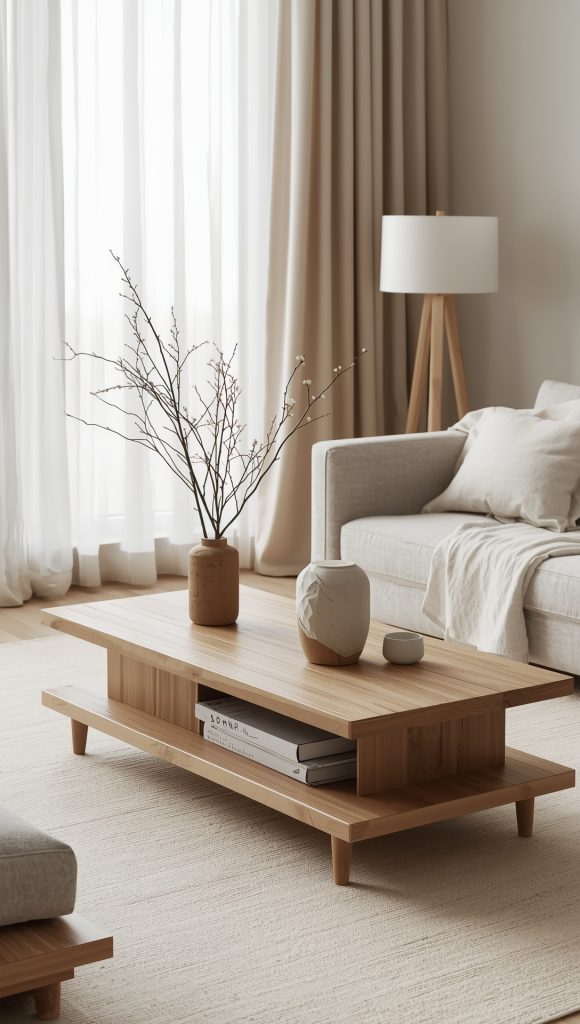 Multi-Level Japandi Coffee Table