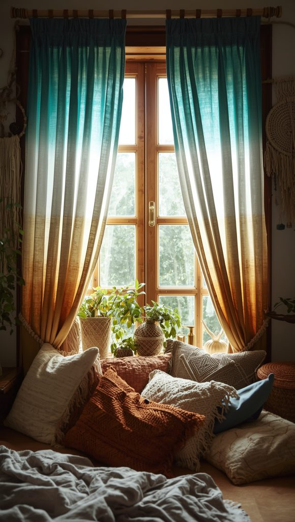 Ombre Dip‑Dyed Drapes