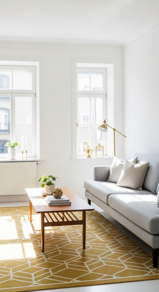 Mid‑Century Teak & Minimalist Contrast