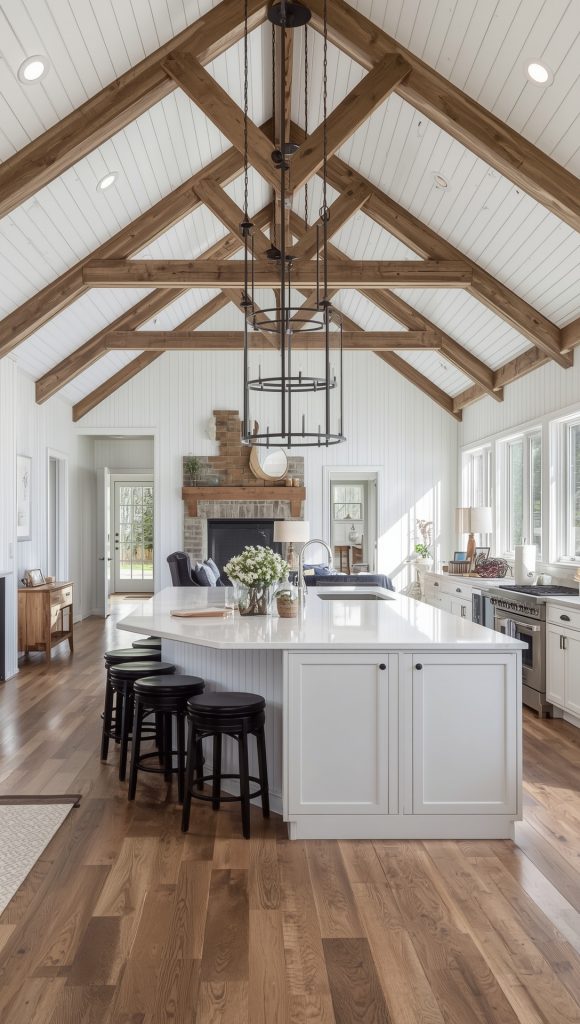 Go Big with an Open Concept Barndominium Kitchen