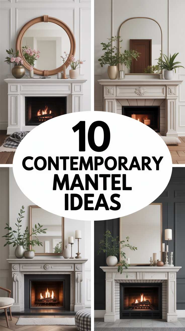 Contemporary Mantel Ideas