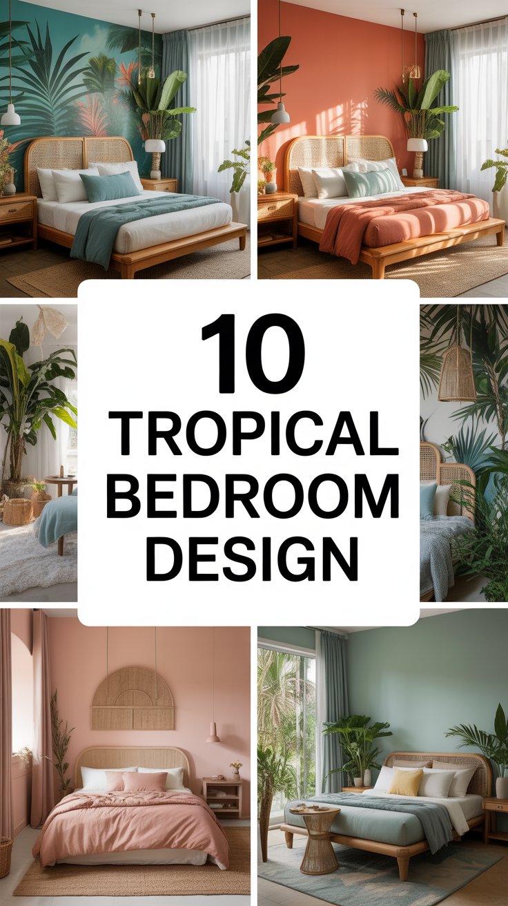 Tropical Bedroom Design