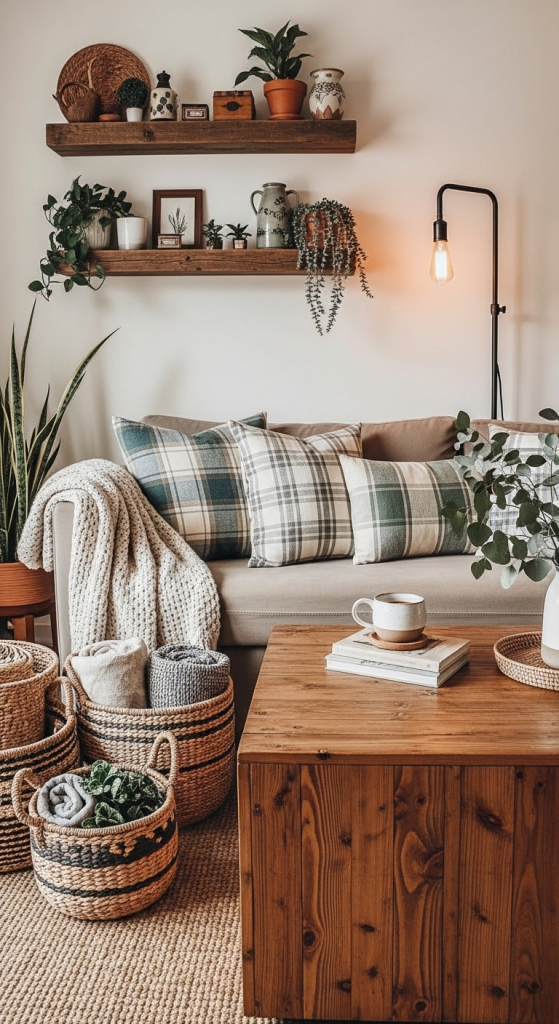 Modern Rustic Vintage Living Room Style