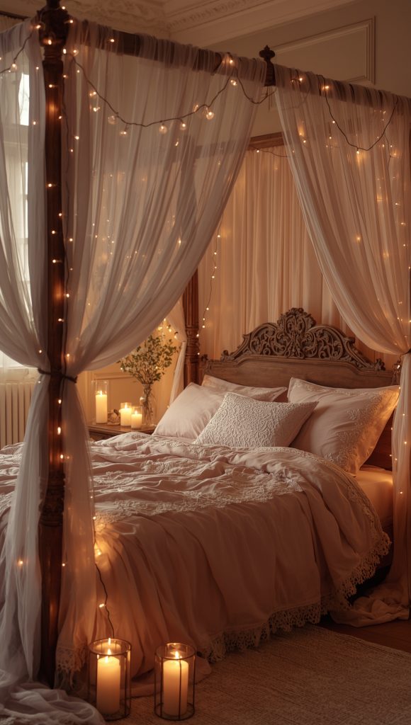 Romantic Fairy Light Canopy