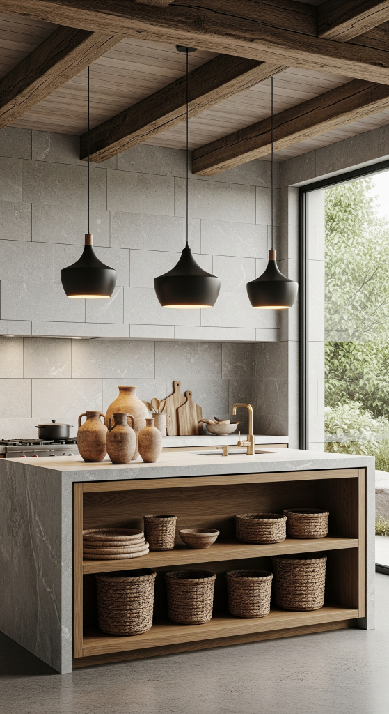 Rustic Modern Earthy Kitchens