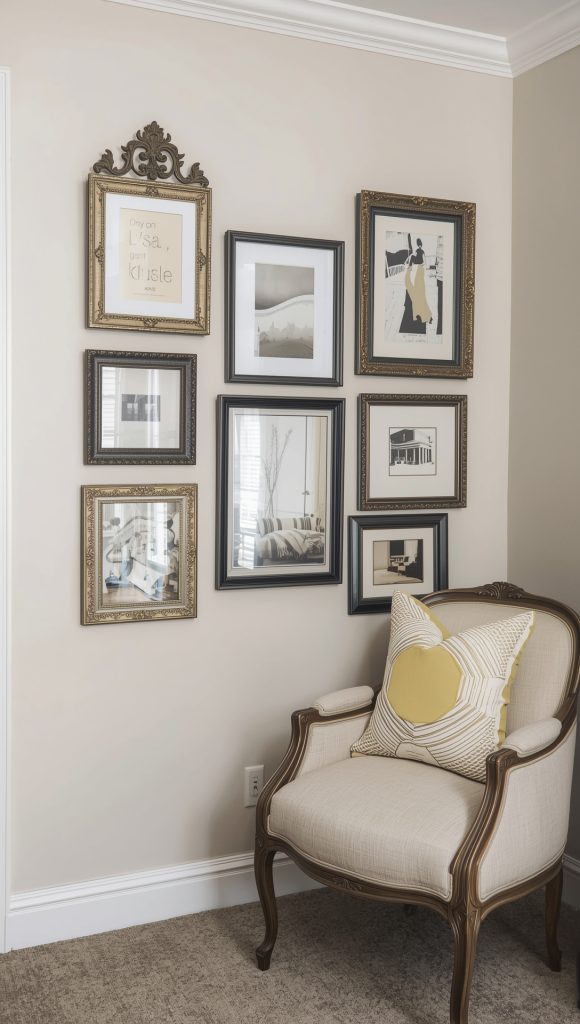 Modern Artwork Meets Vintage Frames