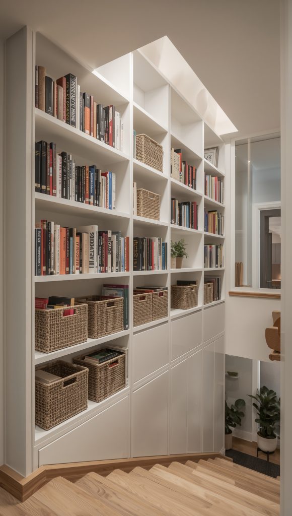 Under-the-Stairs Bookshelves