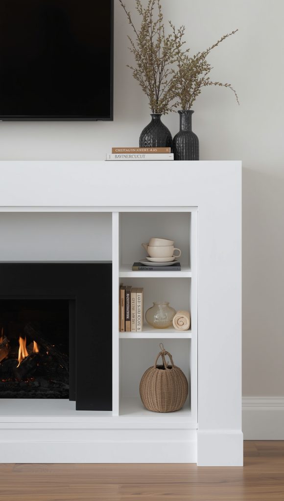 Mantel with Hidden Storage