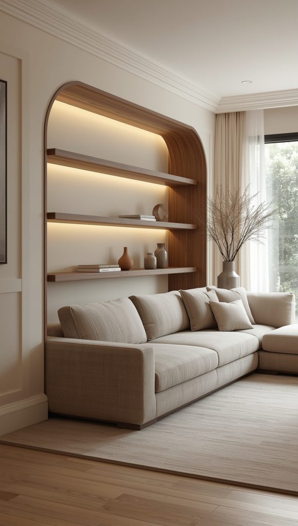 Try Recessed or Cove Lighting for Subtle Drama