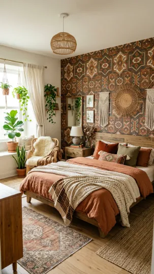 Bold Boho Wallpaper Pattern Party, Anyone