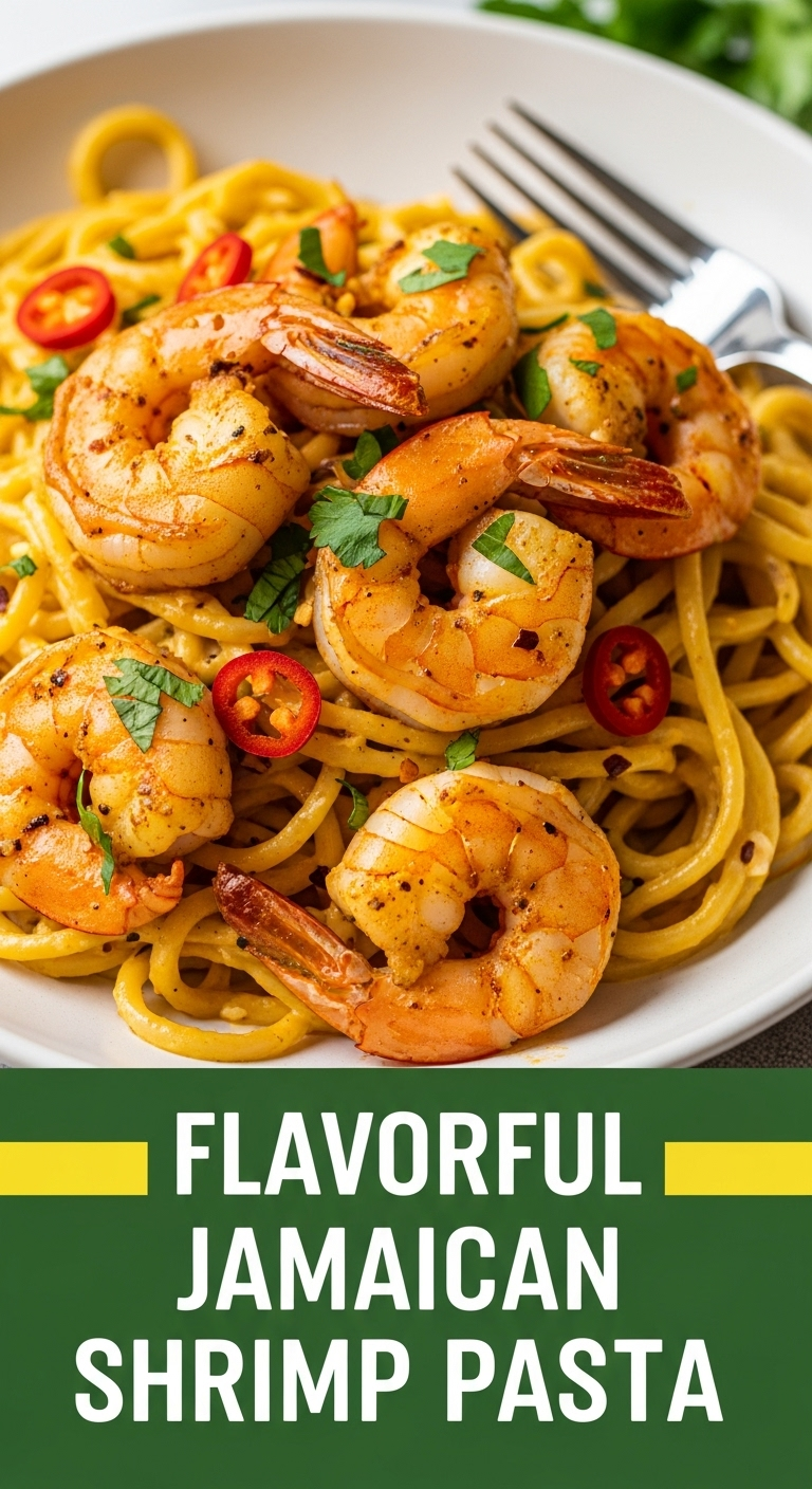 Flavorful Jamaican Shrimp Pasta