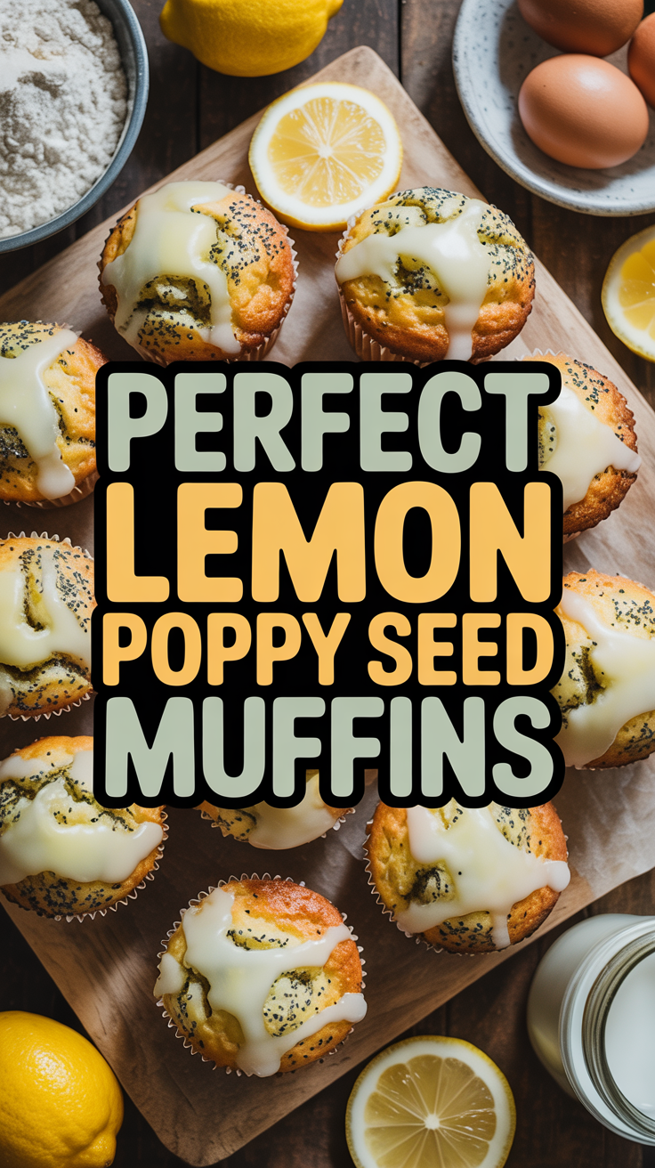 PERFECT LEMON POPPY SEED MUFFINS
