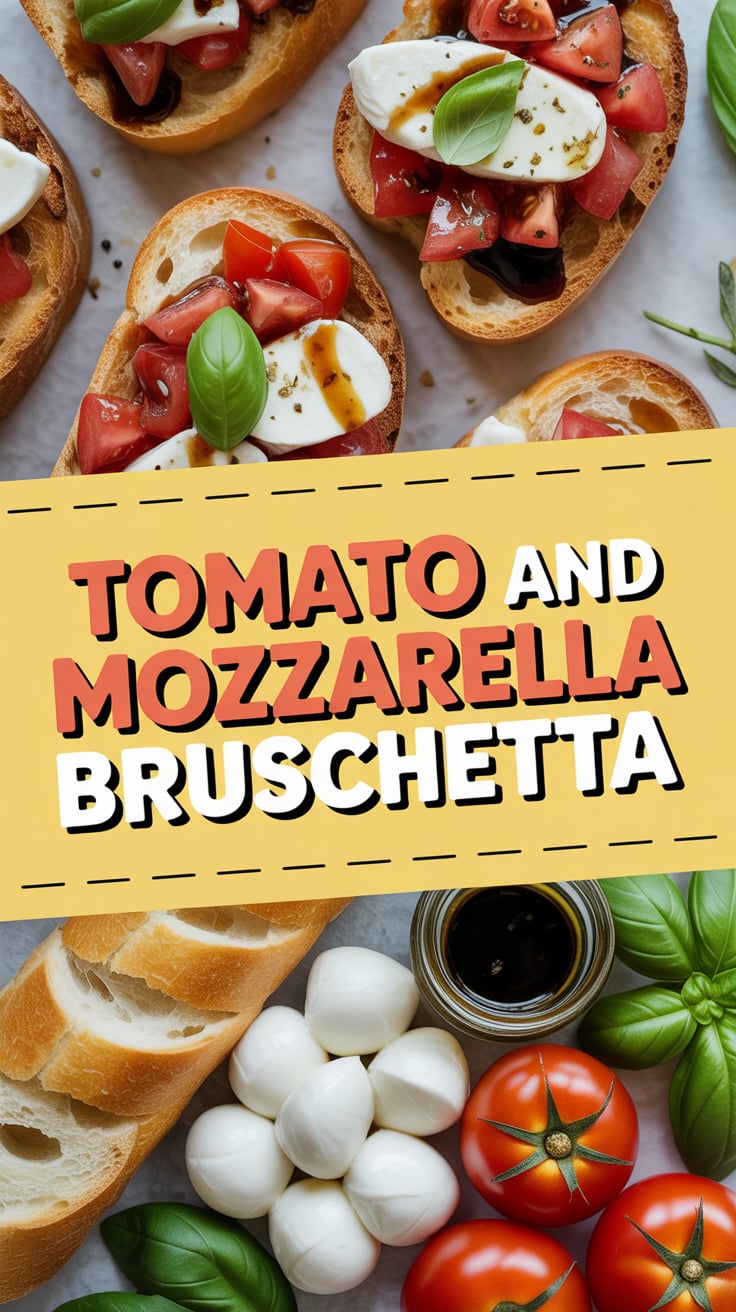 Tomato and Mozzarella Bruschetta