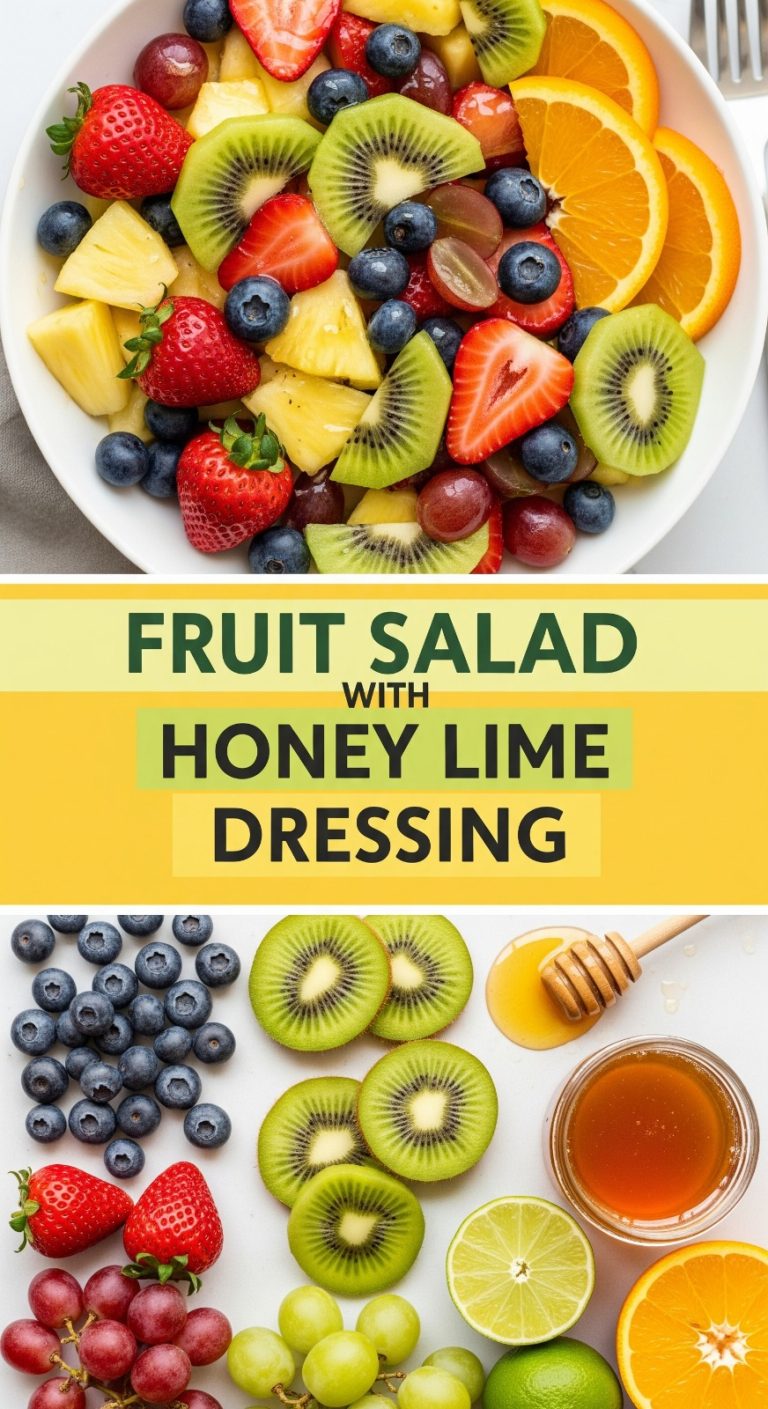 Fruit Salad with Honey Lime Dressing