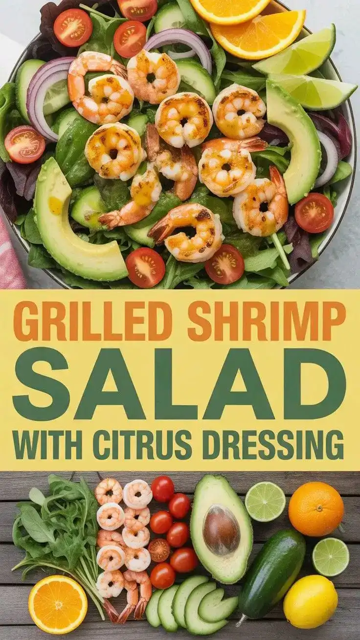 Grilled Shrimp Salad with Citrus Dressing