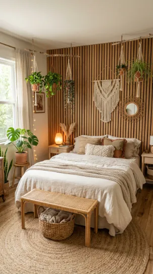 Wooden Slat Wall – Nature-Infused and Neutral