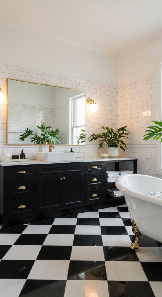 Go for a Classic Black-and-White Base