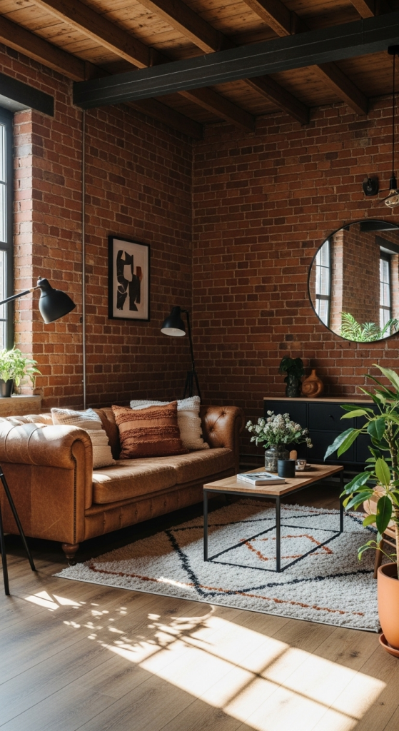 Exposed Brick and Beams: The Backbone of Industrial Charm