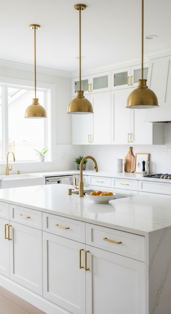 Minimalist White & Gold: Less Is More