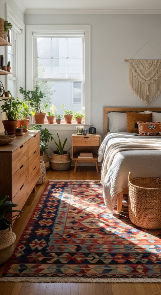 Vibrant Kilim Rugs: The Classic Boho Vibe