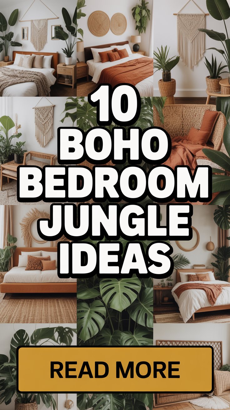 Boho Bedroom Jungle Ideas