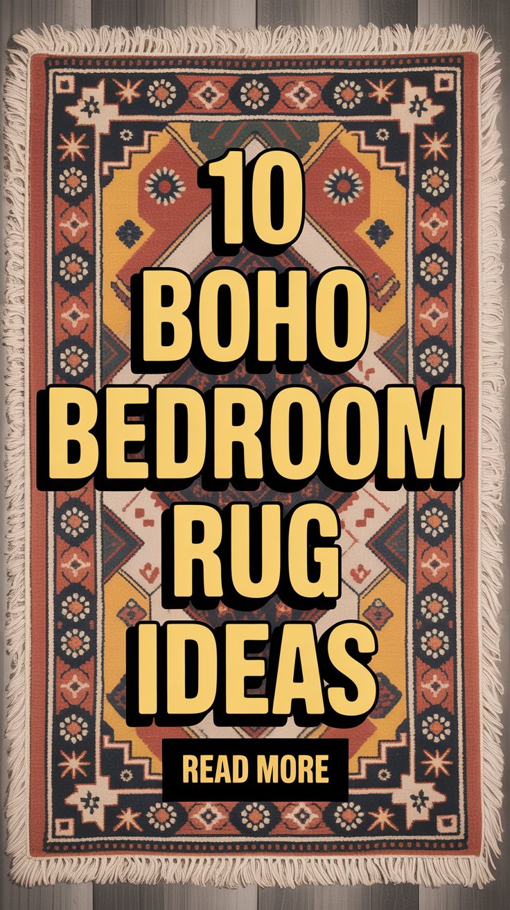 Boho Bedroom Rug Ideas