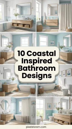 10 Coastal Inspired Bathroom Designs