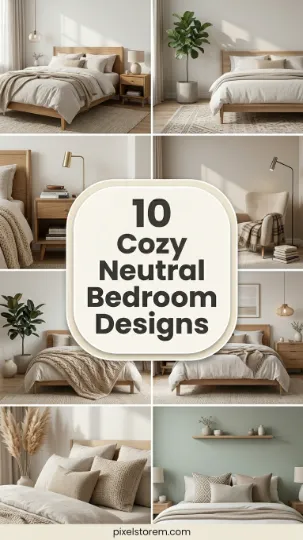 10 Cozy Neutral Bedroom Designs