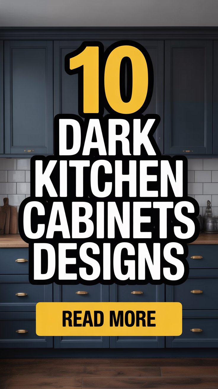 Dark Kitchen Cabinets Designs