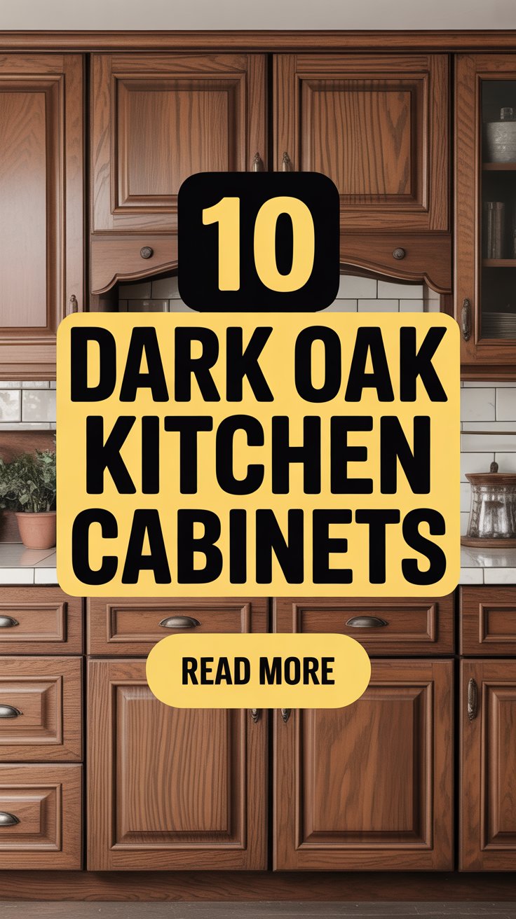 Dark Oak Kitchen Cabinets